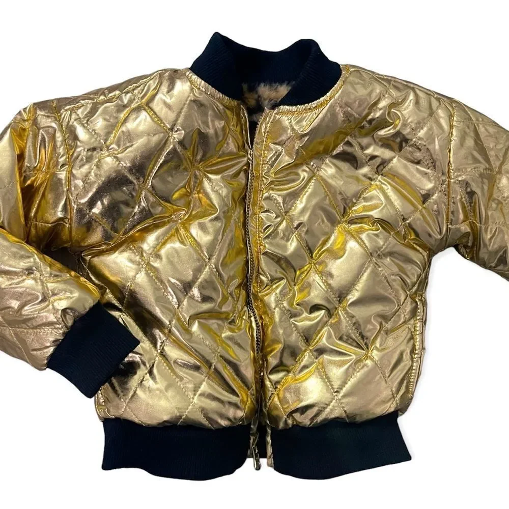 Epic Threads Toddler Girl’s Reversible Leopard Faux Fur & Metallic Bomber Jacket_7